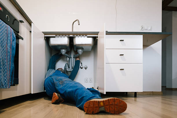 Professional Drain Cleaning technician working in West Columbia, TX